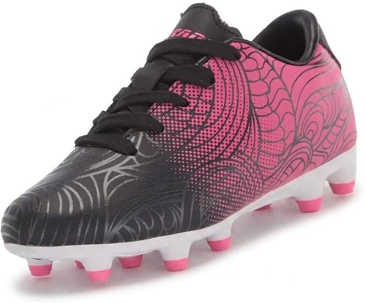Vizari Cali Youth Firm Ground Soccer Shoes Black/Pink