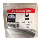 Nipple Ss 1/2'' X 3.5'' (Pack Of 1)