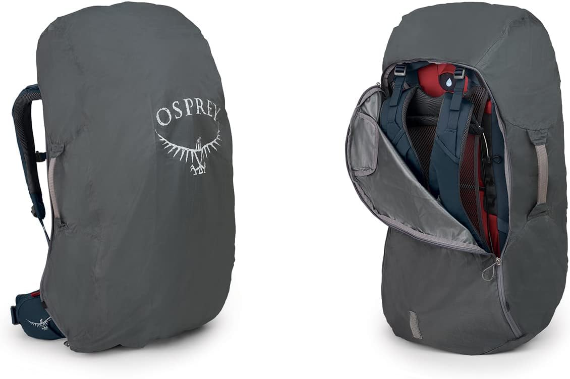 Osprey Farpoint Trek 55L Mens Travel Backpack, Muted Space Blue, One Size