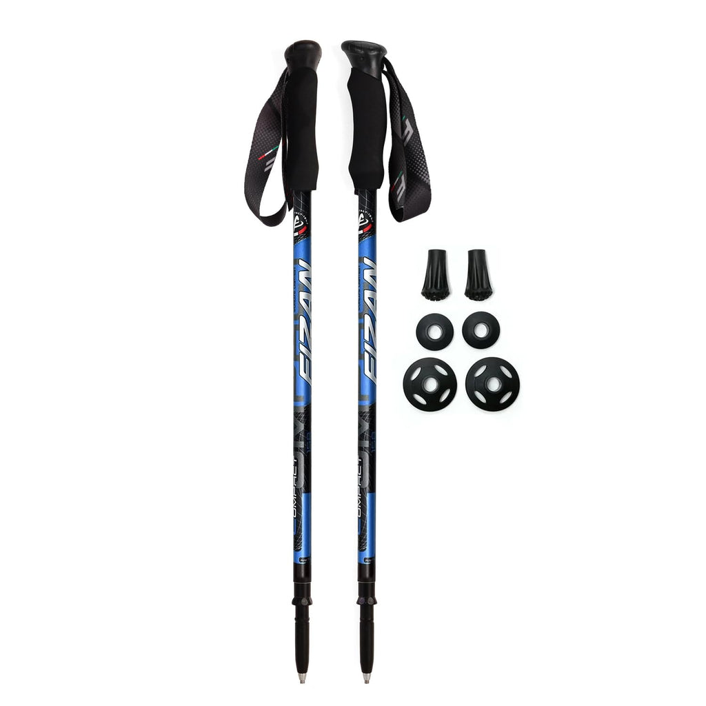 Fizan Compact 3 Trekking Poles - 5.6 oz Ultralight, Backpacking, Thru Hiking Poles, Adjustable, Collapsible, Customized Fit, EVA