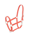 Tough 1 Nylon Halter with Satin Hardware, Orange, Horse