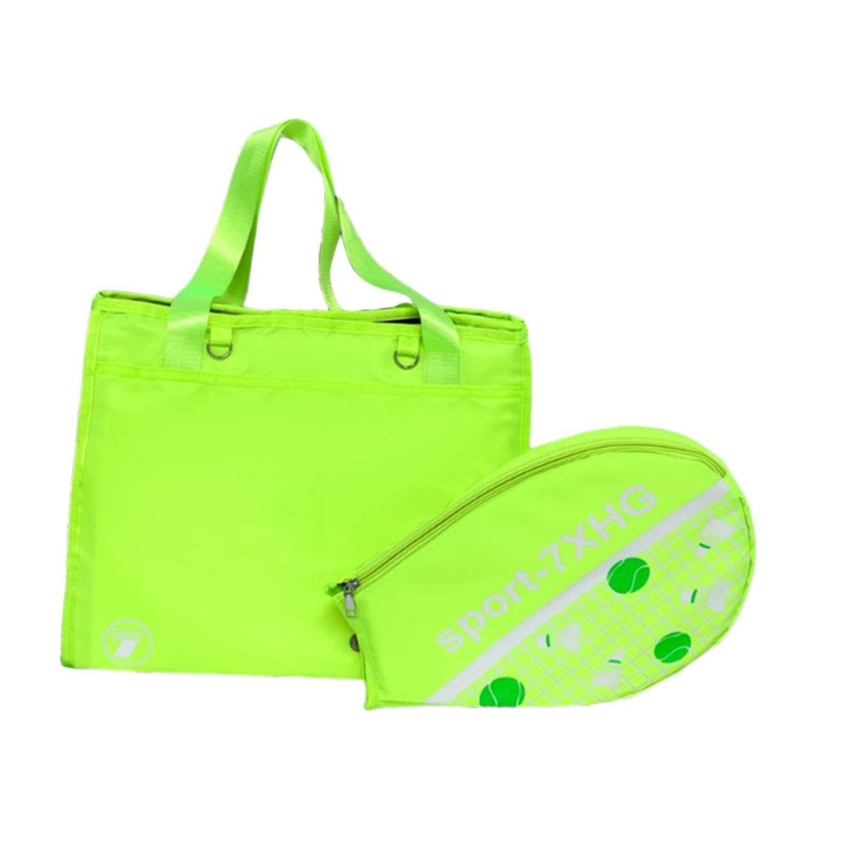 Trendynest Tennis Handbag Removable Storage Fitness Large Capacity Racquet Shoulder Bag Green