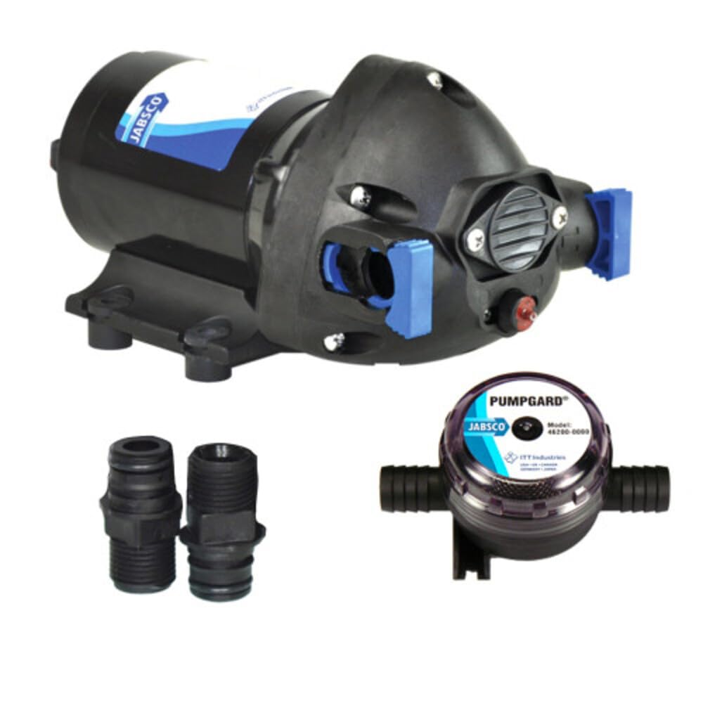 Jabsco Par-Max Shower Drain/General Purpose Pump - 3.5Gpm-25Psi-12Vdc W/Strainer