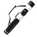 Gse 2X2 Deluxe Hard Billiard Pool Cue Stick Carrying Case, Billiard Cue Case, Billiards Accessories (Oval - White/Black)
