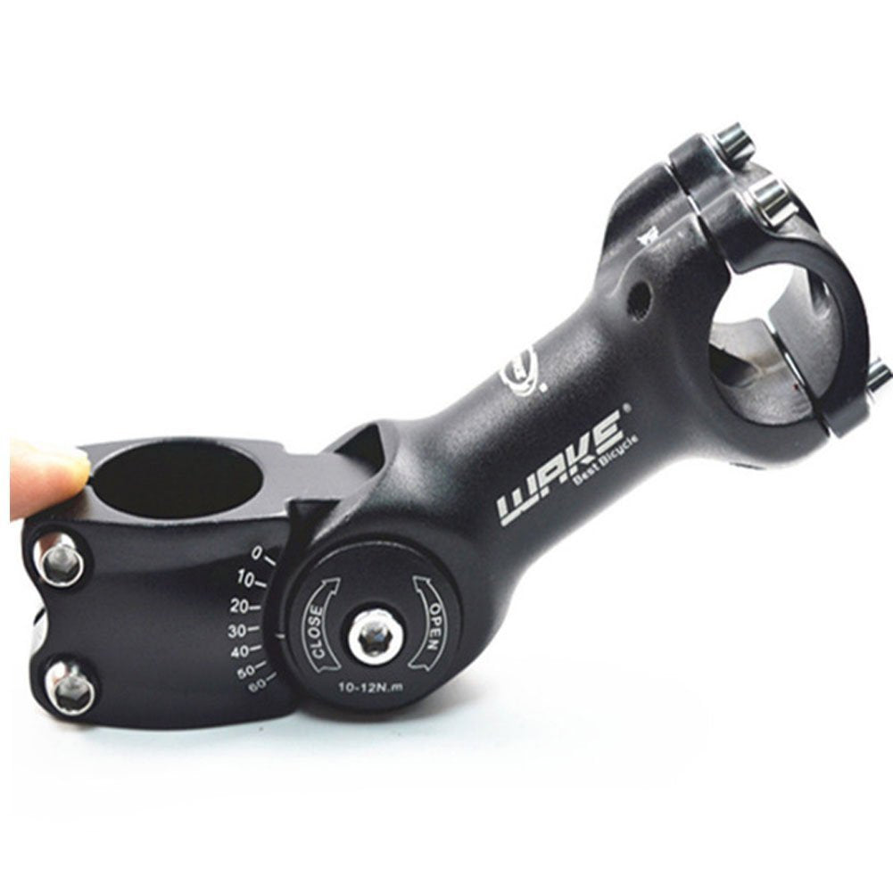 Wake Mtb Stem 31.8 110Mm 60 Degree Adjustable Bike Stem Mountain Bike Stem Short Handlebar Stem For Most Bicycle, Road Bike, Mtb
