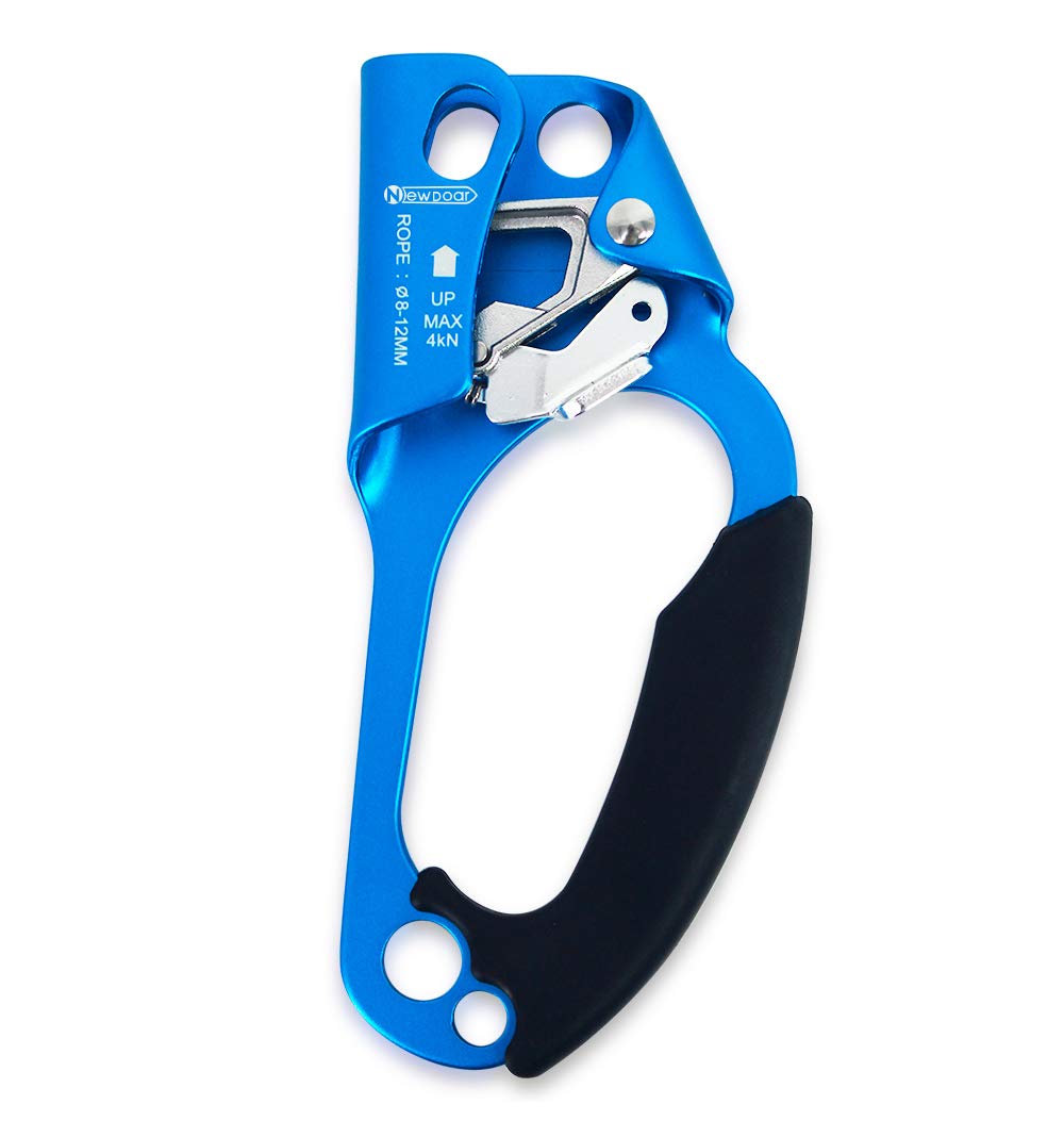 Newdoar Hand Ascender & Foot Ascender & Foot Loop Set For Tree Arborist Rappelling Gear Equipment Ce Certified Rope Clamp For 8~