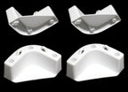 Boat Marine Cooler Mounting Kit For Yeti Igloo Engle Coleman (Set Of 4) Black Or White (White)