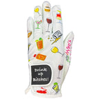 Giggle Golf Women'S Golf Glove (X-Large, Worn On Right Hand, Drink Up Bitches!)
