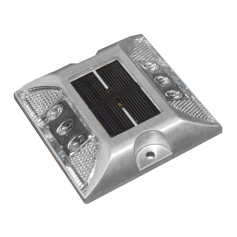 Taylor Made Aluminum Led Dock Light 7/8'' T X 4-1/8'' W X 4-1/8'' L, No-Wire Deck Lighting, Weather-Resistant, Low-Profile, Sola