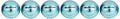 Chromax Metallic M5 Colored Golf Balls (Pack Of 6), Blue