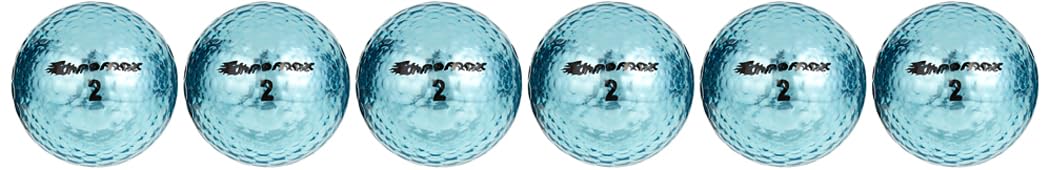 Chromax Metallic M5 Colored Golf Balls (Pack Of 6), Blue