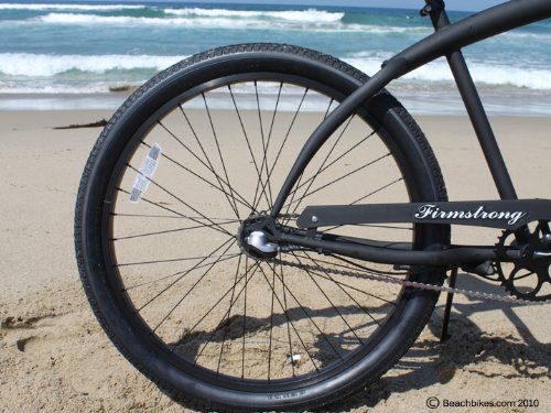Firmstrong Bruiser Man 3-Speed Beach Cruiser Bicycle, 26-Inch, Matte Black,15154