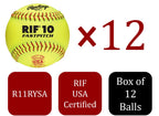 Rawlings Rif Asa League Fastpitch Softballs, R11Rysa, 12 Pack