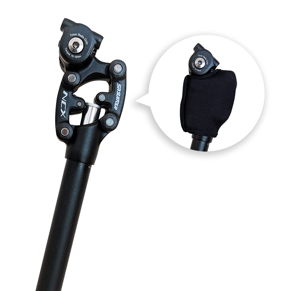 Sr Suntour Sp12 Ncx Bike Suspension Seatpost With Cover (27.2Mm X 350Mm)