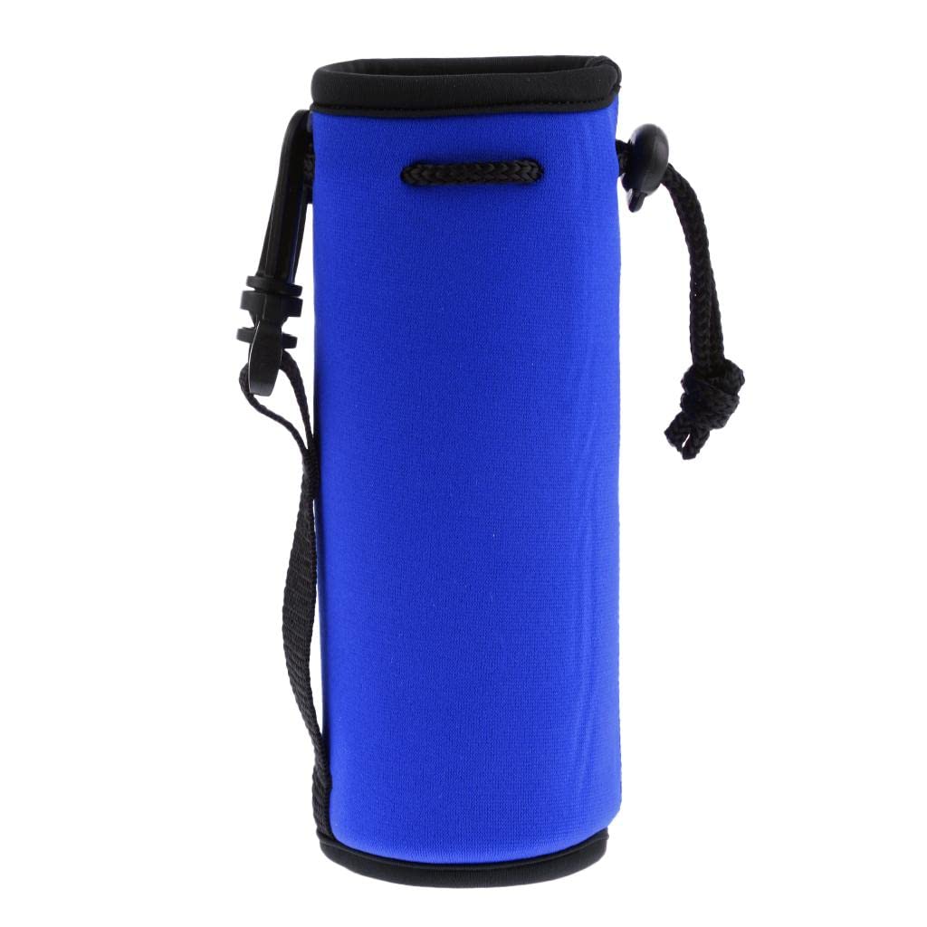 Vms India Neoprene Insulated Sport Water Bottle Cover Pouch Sleeve Bag Holder Blue