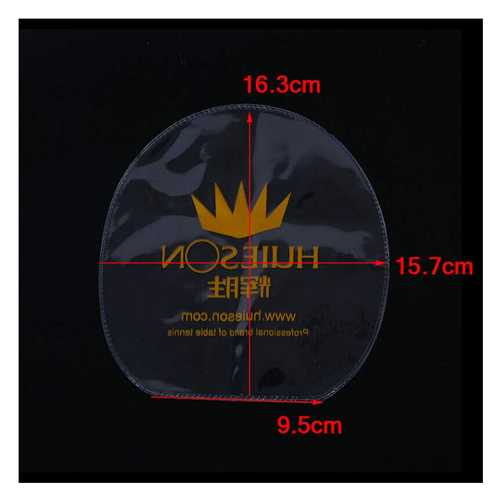 Acxico 10Pcs Ping Pong Table Tennis Racket Rubber Protection Film Protection Cover Transparent