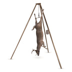 Guide Gear Tripod Portable Game Hanger Deer Hoist Lift System For Hunting, Hide Skinning, Field Dressing