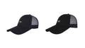 Fabseasons Unisex Cotton Summer Cap And Hat (Pack Of 2) (Mc81Blue.BlackLongpeak.Pk2_Black, Blue_Free Size)