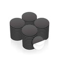 BASRI SelfAdhesive Magnetic Circles, 1 Inch (2.54 cm) Diameter, 2.5MM Thick, Arts And Crafts, School Magnet, Fridge Magnet, 50