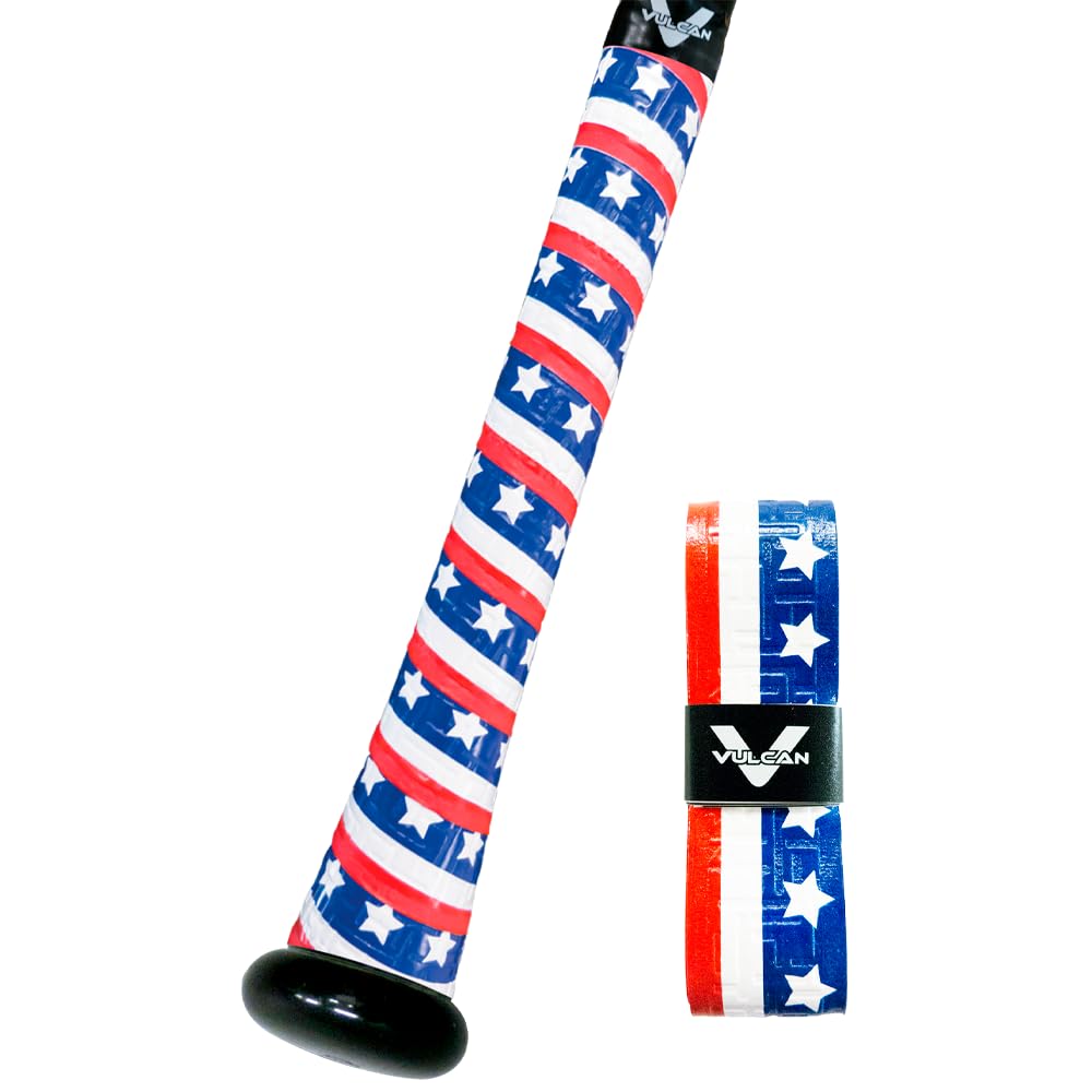 Vulcan | 0.50Mm Bat Grip | Baseball/Softball | Stars & Bars