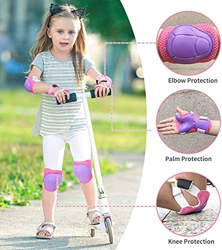 Kids/Youth Knee Pad Elbow Wrist Pads Guards Protective Gear Set, For Roller Skates,Cycling Bike,Skateboard,Inline Skatings,Scoot