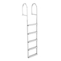VEVOR Removable Dock Ladder, 5 Steps, Aluminum Alloy Pontoon Boat Swim Ladder, with Non-Slip Wide PP Steps, 500 lbs Weight Capac