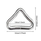 Mofuca 10Pcs Triangle Rings, Trampoline Mat Triangle Rings Trampolines Accessories V-Rings, Quick Connected(Triangle Ring)