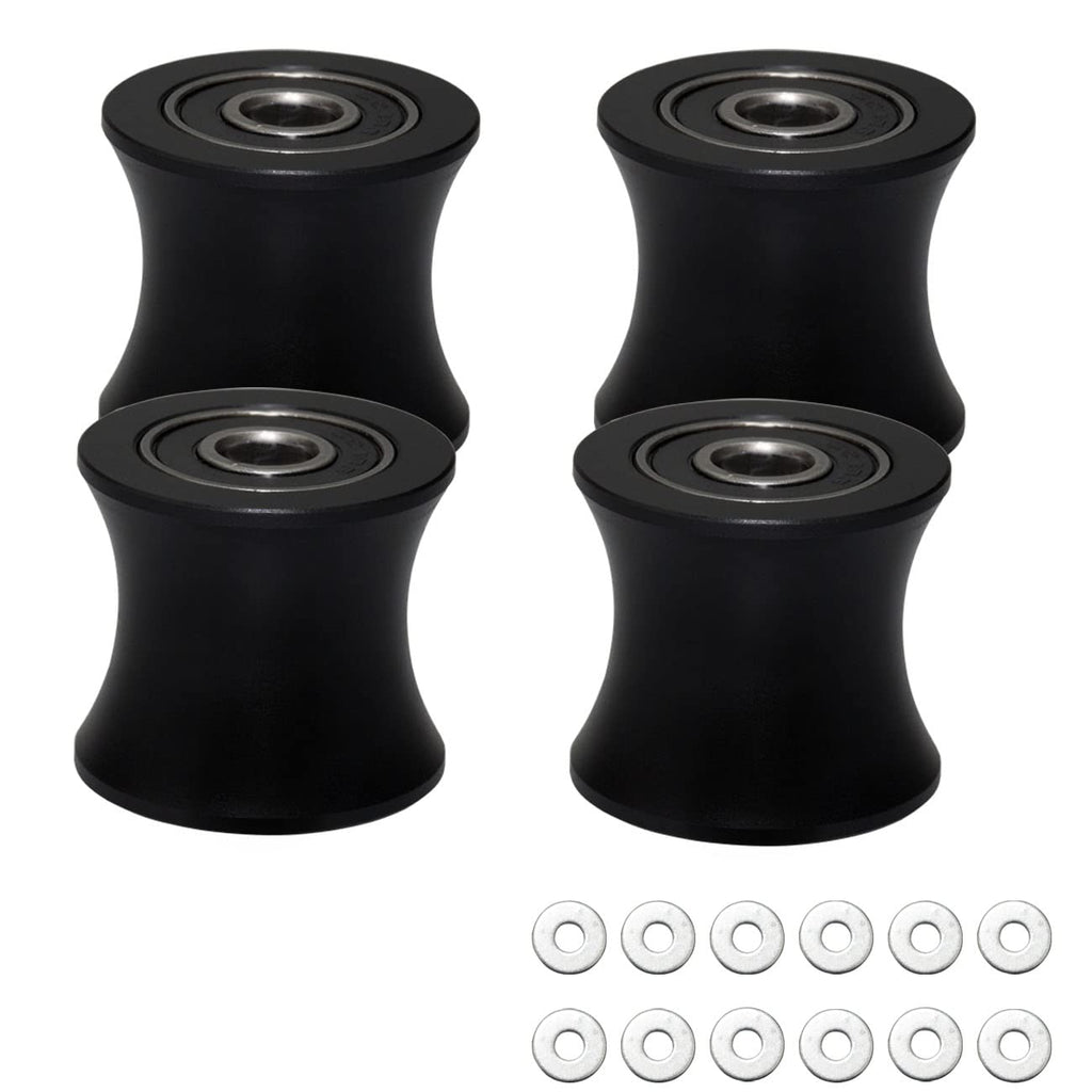 Freccu Total Gym Replacement Set Of 4 Wheels/Rollers For Models Dlx, Dlx Ii, Dlx Iii, Adv Dlx, Pilates, Pilates Pro 2500, 3000,