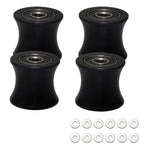 Freccu Total Gym Replacement Set Of 4 Wheels/Rollers For Models Dlx, Dlx Ii, Dlx Iii, Adv Dlx, Pilates, Pilates Pro 2500, 3000,