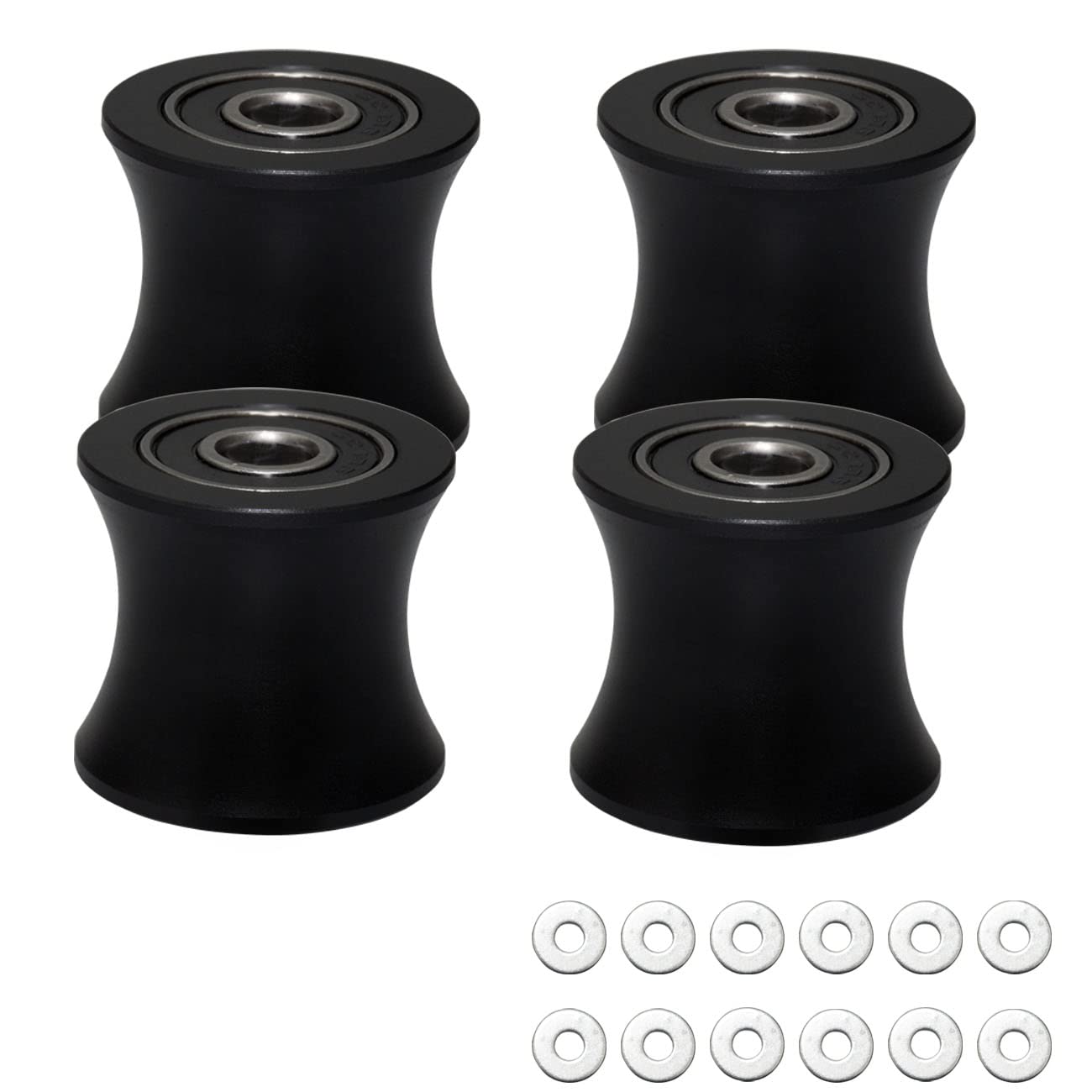 Freccu Total Gym Replacement Set Of 4 Wheels/Rollers For Models Dlx, Dlx Ii, Dlx Iii, Adv Dlx, Pilates, Pilates Pro 2500, 3000,
