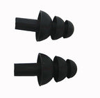 6Pairs Soft Silicone Earplus Swimmers Flexible Ear Plugs For Swimming Sleeping With Earplug Case (Black)