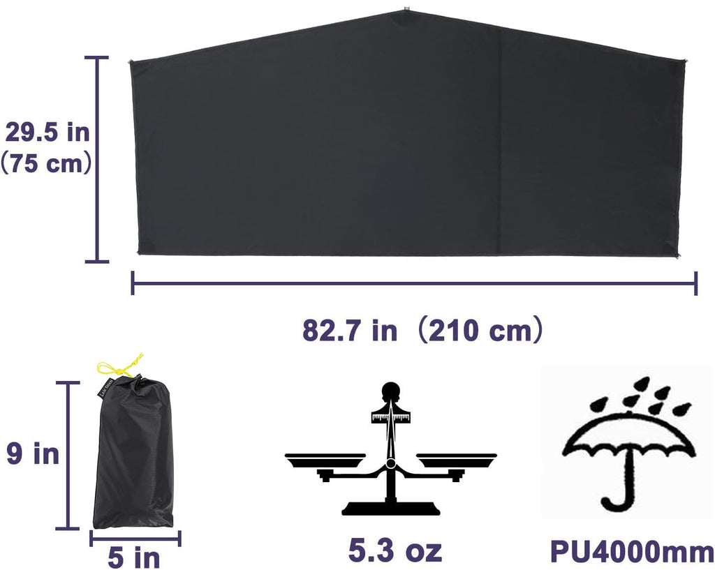 Lanshan 1-2 Person Ultralight Waterproof Footprint Outdoor Camping Tent Tarp Canopy Blanket Picnic Ground Sheet Mat, Ultralight