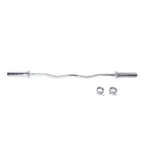 Cap Barbell Olympic Ez Curl Bar, Chrome (New Version), 47-Inch (Obis-47)