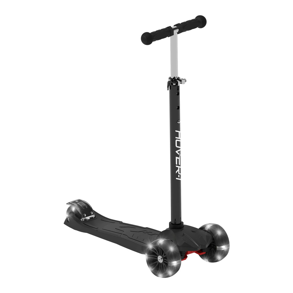 Hover-1 Solaris Kick Scooter with Multicolor Wheel Lights, 4.5    Front Wheels, Rear Foot Brake, and 110 Pound Weight Capacity