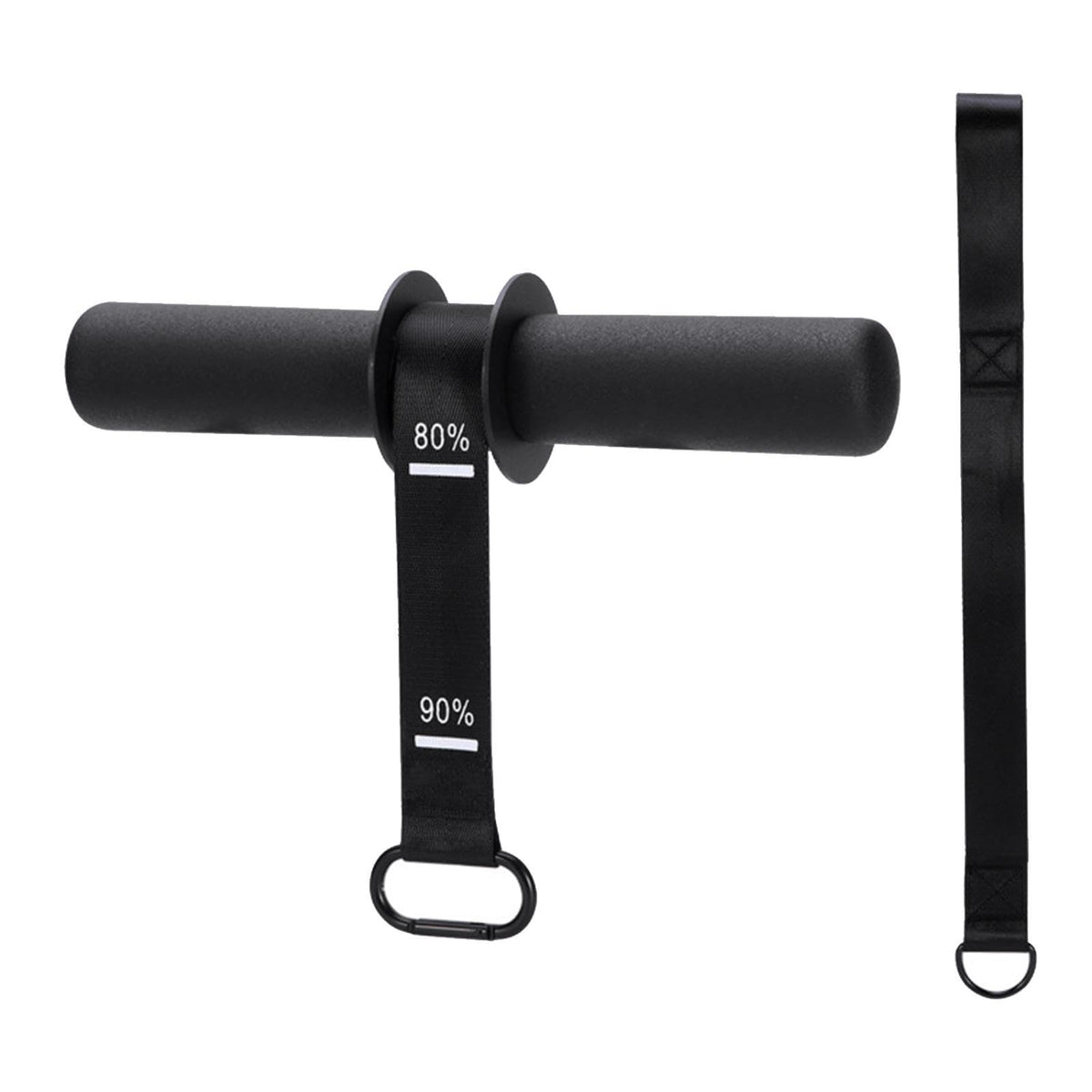 MYADDICTION Wrist Roller Anti Slip Gym with Hand Grip Arm Forearm Strengthener Exerciser Black
