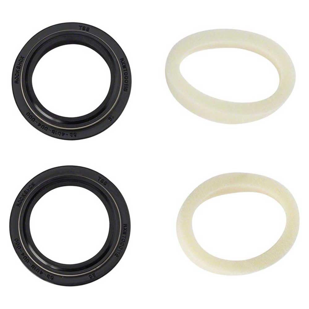 Rockshox Dust Seal/Foam Ring: Black Flanged 32Mm Seal, 10Mm Foam Ring - Revelation A3