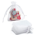 DMS RETAIL Sheer Organza Bags, Wedding Favor Bags with Drawstring, Jewelry Gift Bags for Party, Festival,net gift bags,Drawstrin