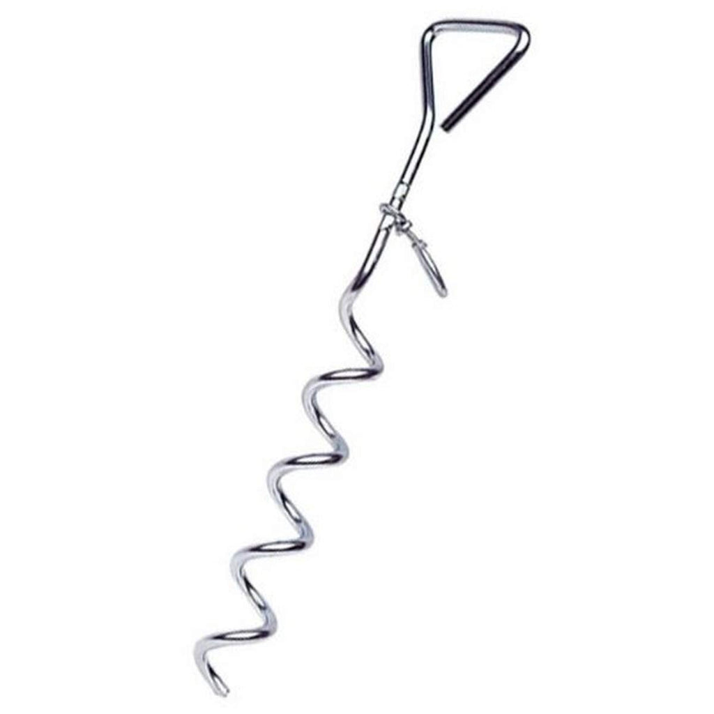 Acecamp Corkscrew Steel Peg, Spiral Dog Tie Out Leash Stake Anchor For Securing A Backyard, Outdoor, Tents, Camping, Hiking, Bac
