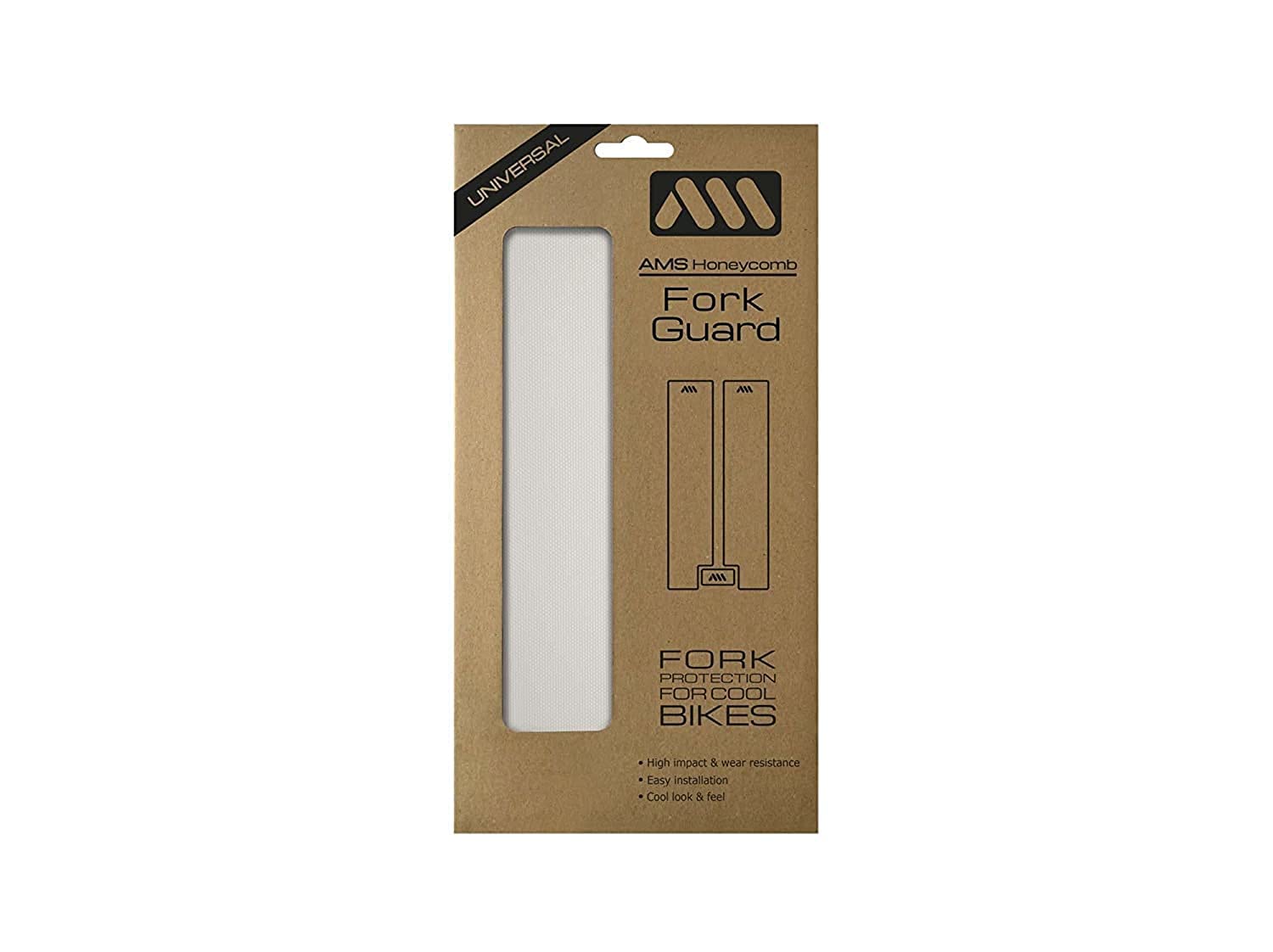 Bike Fork Guard - Honeycomb Adhesive PVC Protector for Mountain Bike Forks - Protects Against Impacts & Scratches