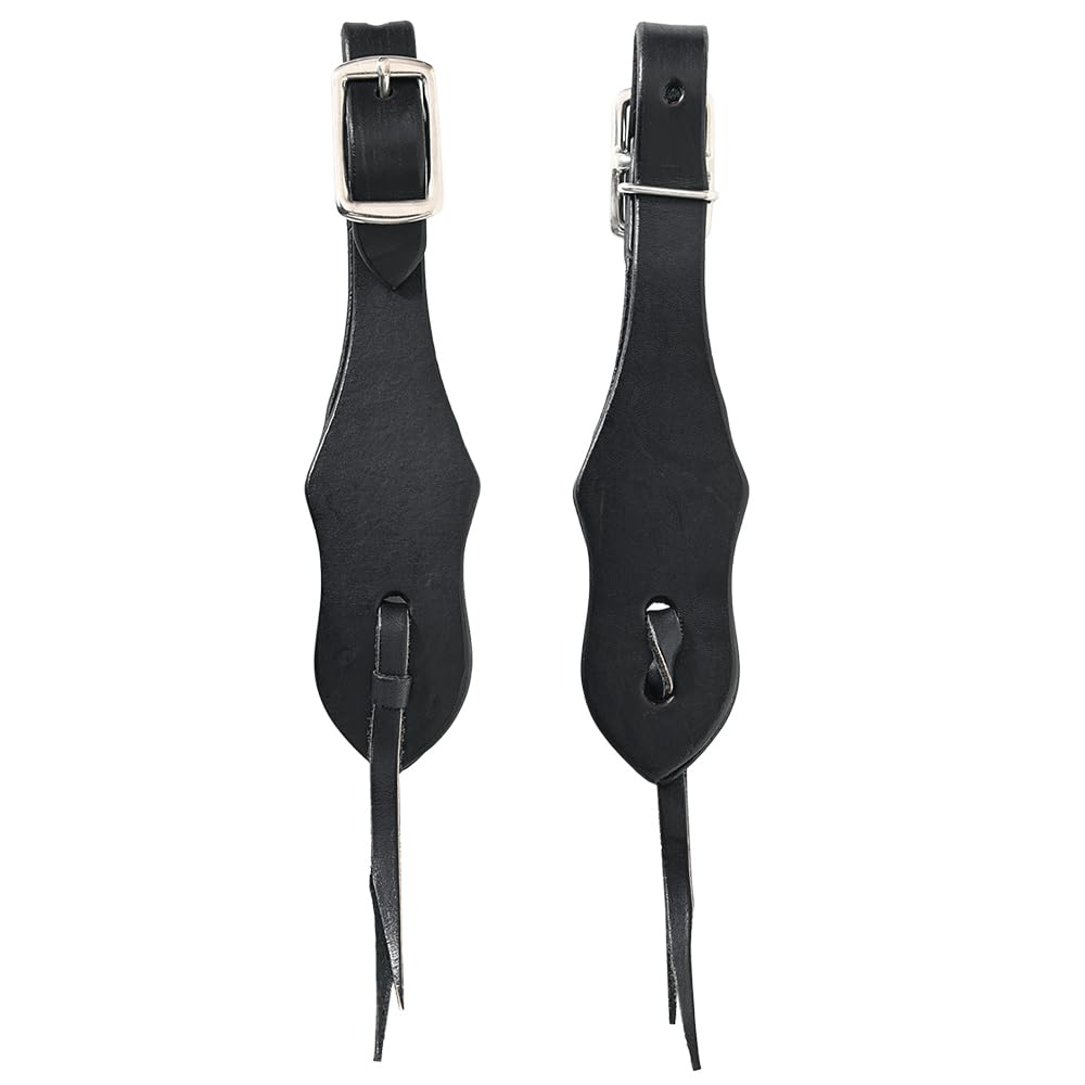 Hilason Black 3/4'' Slobber Straps For Rein-Water Loop Ties Quick Change Buckle Black  Slobber Straps  Slobber Straps For Horses