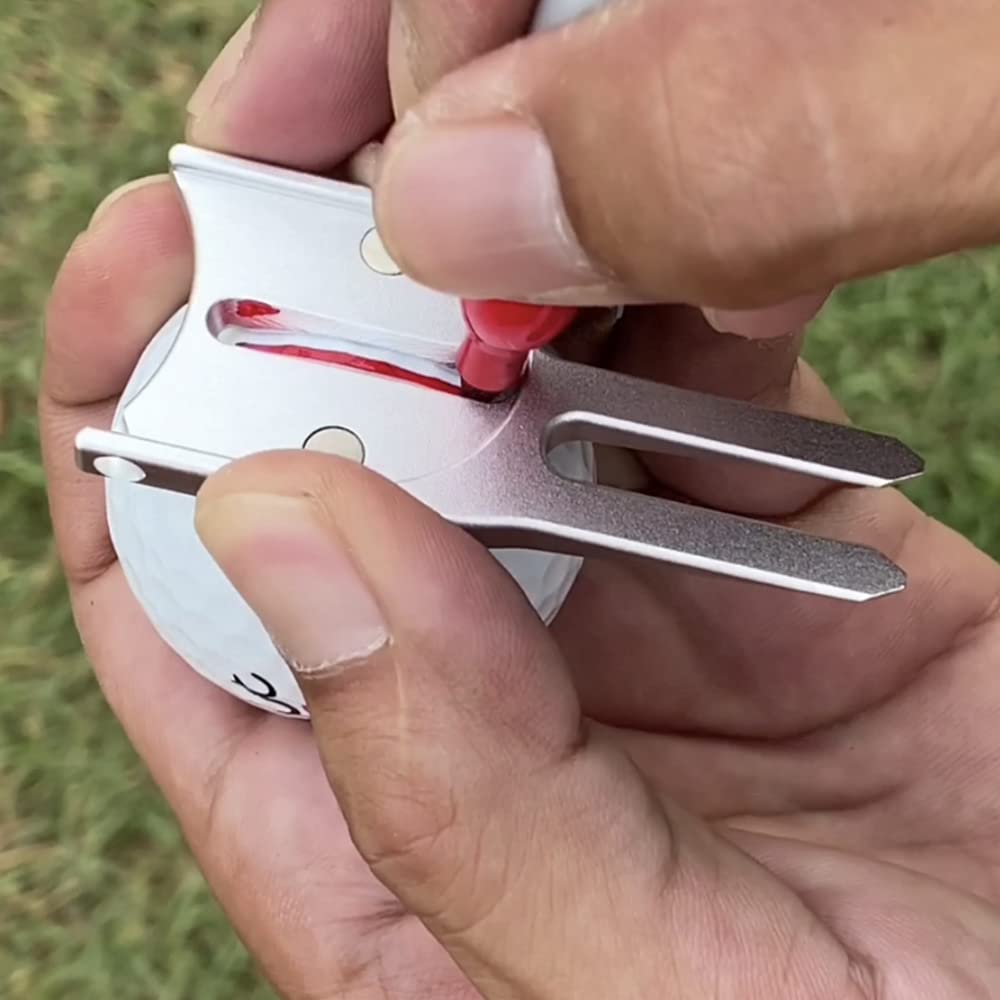 Birdicorn Divot Tool (Red W/Ball Marker)