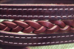 Weaver Equine Latigo Leather 3-Plait Roper Rein, 5/8 x 7