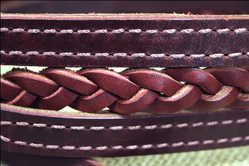 Weaver Equine Latigo Leather 3-Plait Roper Rein, 5/8 x 7