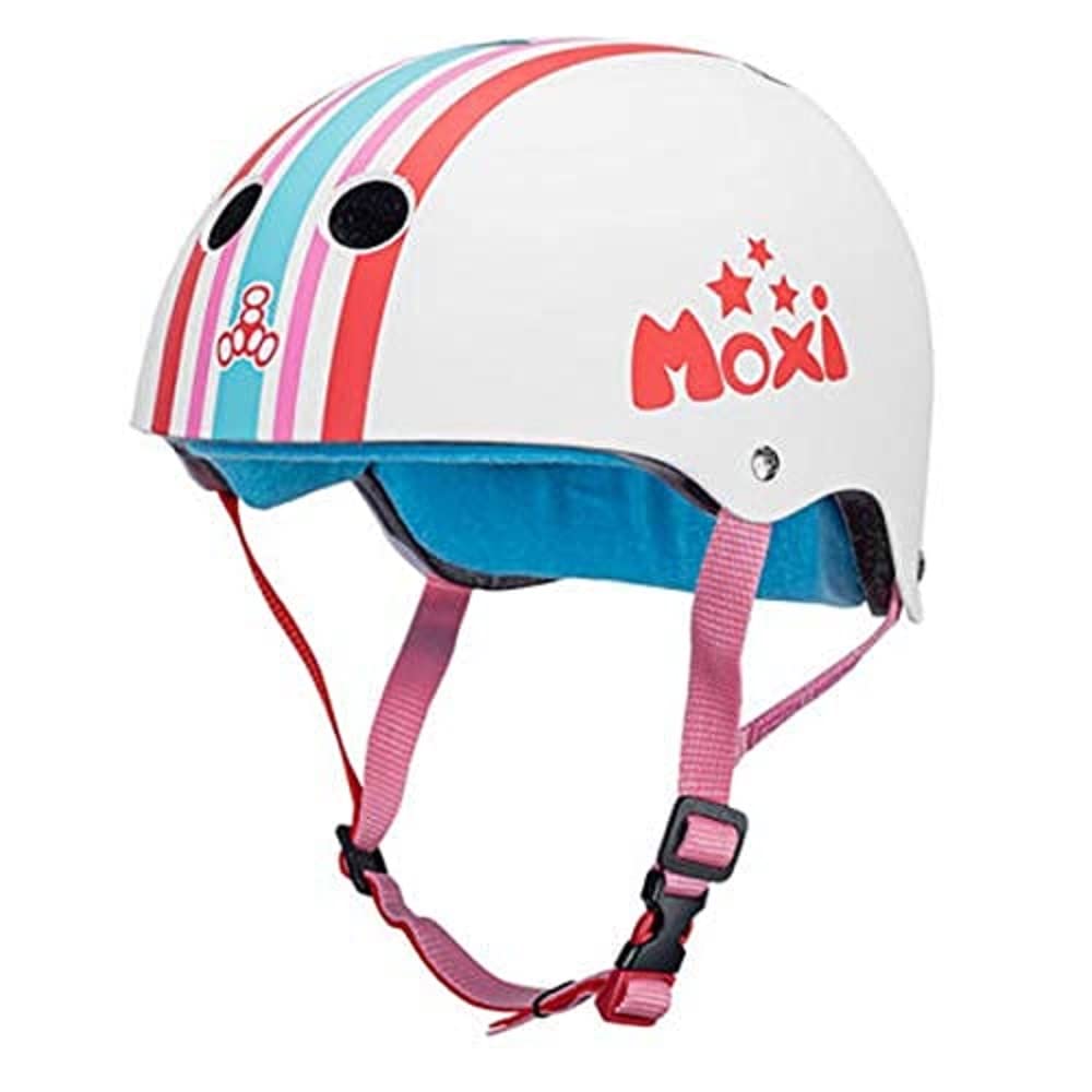 Triple Eight The Certified Sweatsaver Helmet For Skateboarding, Bmx, And Roller Skating, Moxi Stripey, X-Small/Small