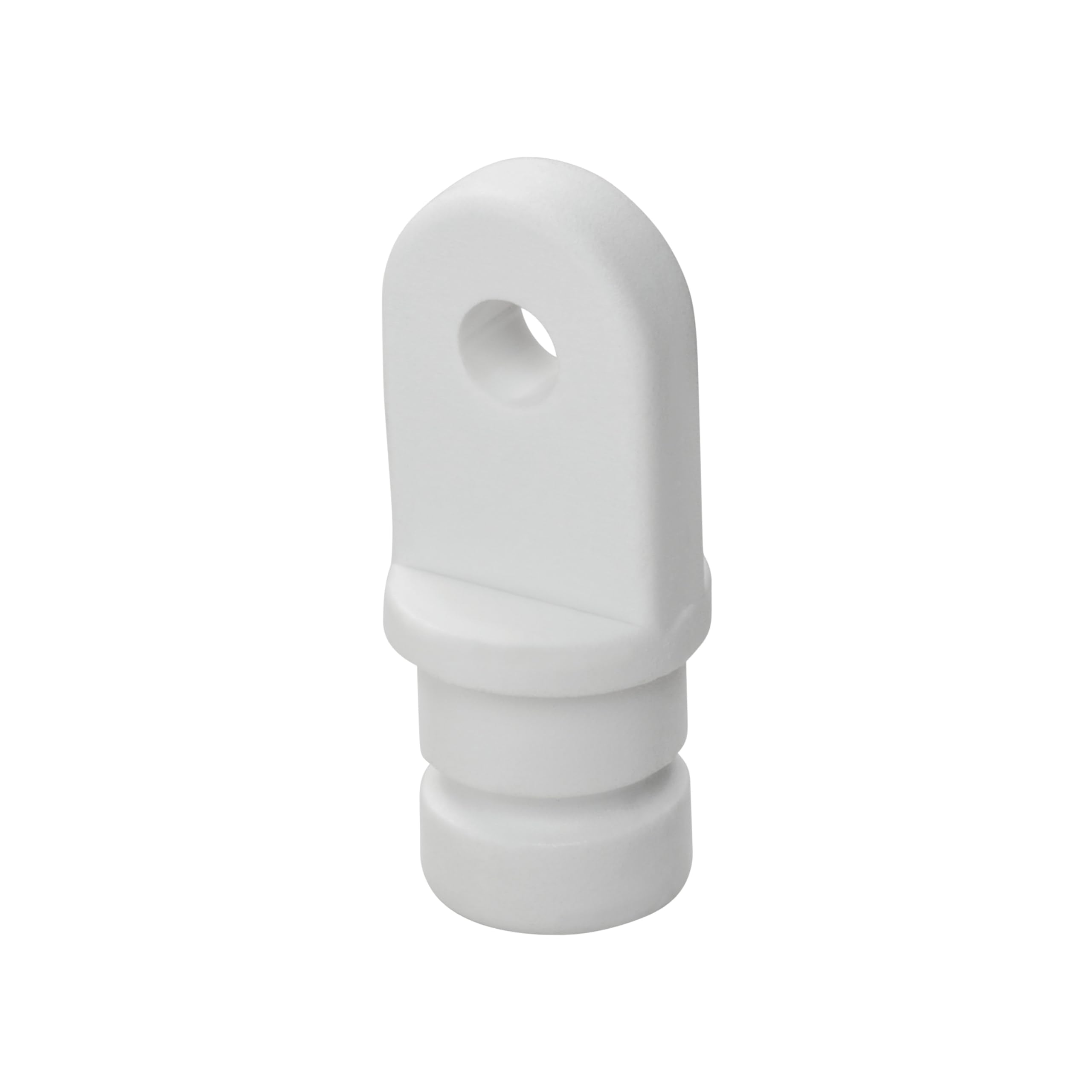 Whitecap 3402WP Nylon 3/4 Inside Eye Top Fitting - Pair, White