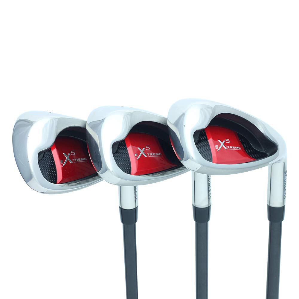 Extreme X5 Mens Complete Golf Wedge Set: 52? Approach Wedge (Aw), 56? Sand Wedge (Sw), 60? Lob Wedge (Lw) Right Handed Regular F