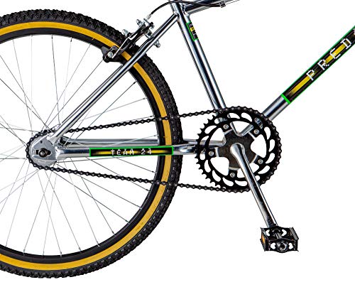 Schwinn Predator Team 24 Freestyle BMX Bike, Throwback 1983 Design, Single-Speed Drivetrain, Hi-Ten Steel Frame, Rattrap Pedals,