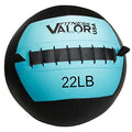 Valor Fitness Wall Balls - Weighted Medicine Workout Ball For Exercise Balance And Strength Training- Home Gym Equipment - 12 Lb