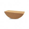 HEAVENGLOW Flat Top HalfMoon MindBody Practice Slope Rounded Underside Curved Cork Block Natural Wood Color SemiLunar MindBo