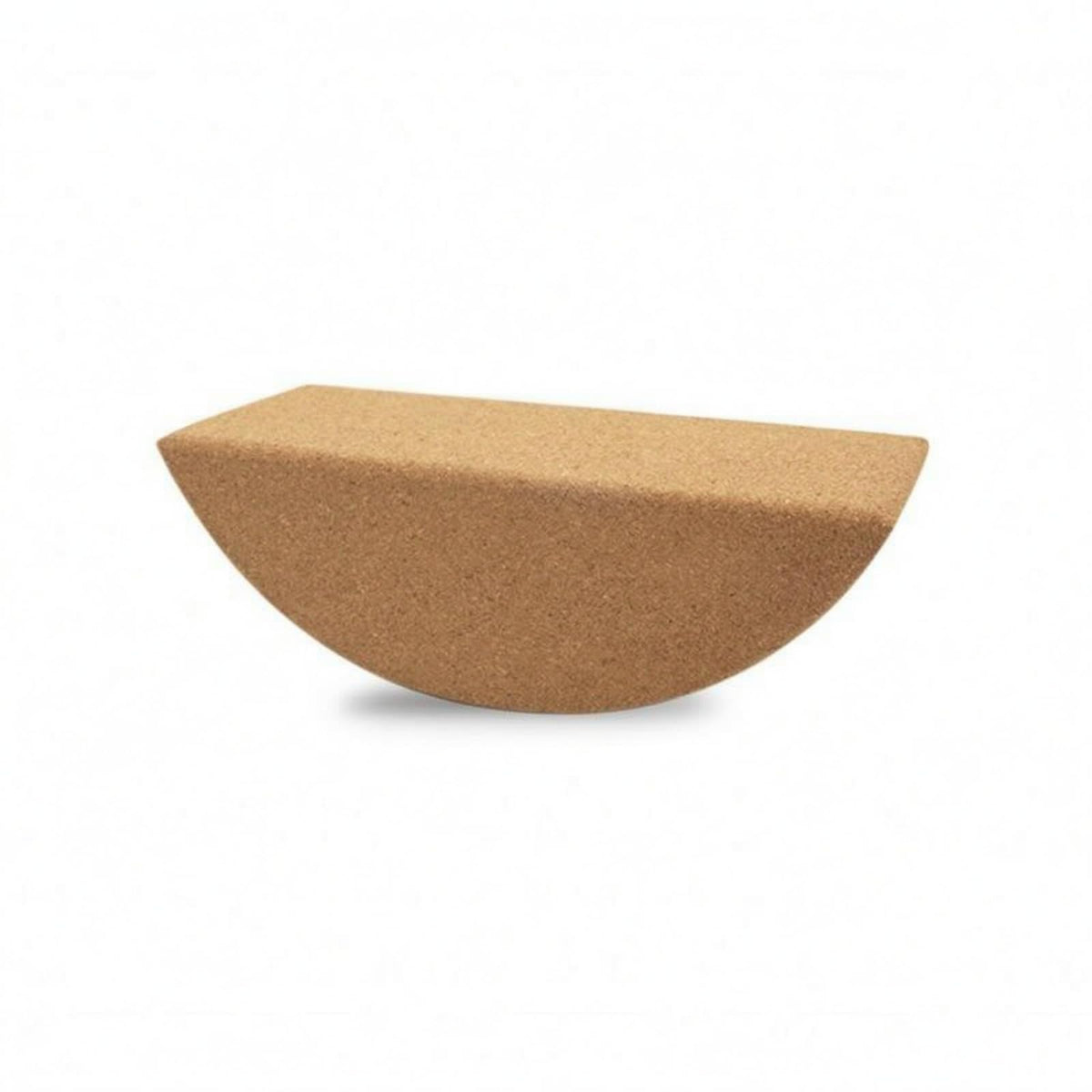 HEAVENGLOW Flat Top HalfMoon MindBody Practice Slope Rounded Underside Curved Cork Block Natural Wood Color SemiLunar MindBo